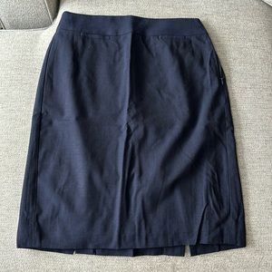 Banana Republic Navy Wool Skirt
